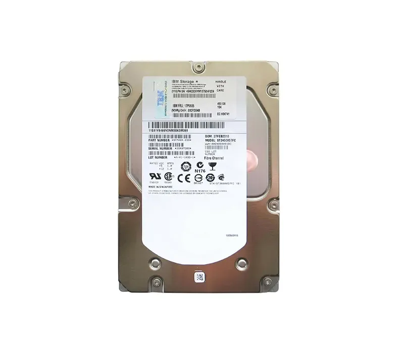 17P9905 - IBM 450GB 15000RPM Fibre Channel 4GB/s 16MB Cache 3.5-inch Hard Drive
