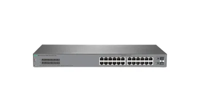 1820-24G - HP OfficeConnect 24 x Ports 10/100/1000Base-T + 2 x Ports SFP (mini-GBIC) Gigabit Ethernet Network Switch