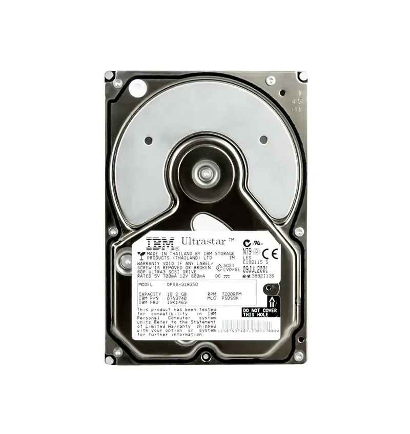 19K1463 - IBM 18GB 7200RPM Ultra 160 SCSI 3.5-inch Hard Drive