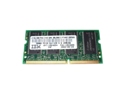 19K4655 - IBM 256MB SDRAM-133MHz PC133 non-ECC Unbuffered CL3 144-Pin SoDimm Memory Module
