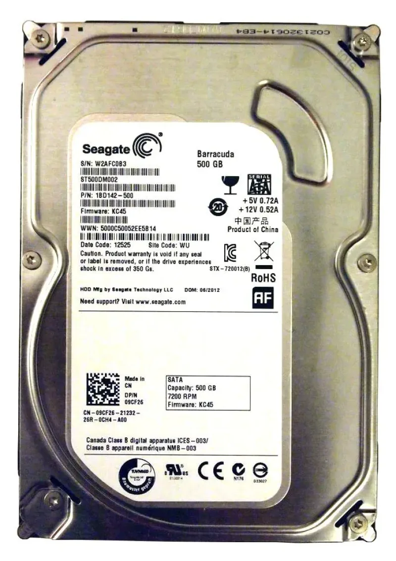 1BD142-500 - Seagate 500GB 7200RPM SATA 6Gb/s LFF 3.5-inch Hard Drive