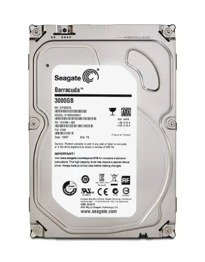 1CH166-302 - Seagate BarraCuda 3TB 7200RPM SATA 6Gb/s 64MB Cache (RoHS) 3.5-inch Hard Drive