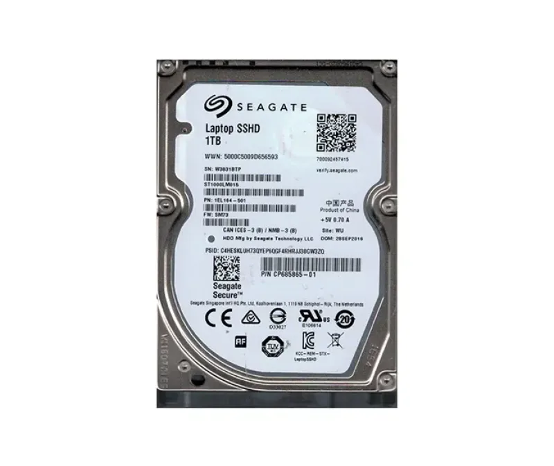 1EL164-501 - Seagate 1TB 5400RPM SATA 6Gb/s 64MB Cache 8GB Multi-Level-Cell 2.5-inch Laptop SSHD Hybrid Hard Drive
