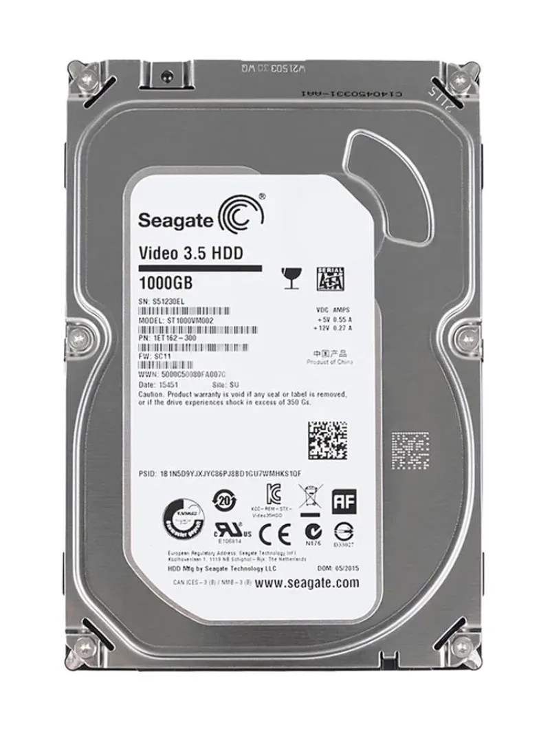 1ET162-300 - Seagate 1TB 5900RPM SATA 6Gb/s 64MB Cache (CE) 3.5-inch Hard Drive