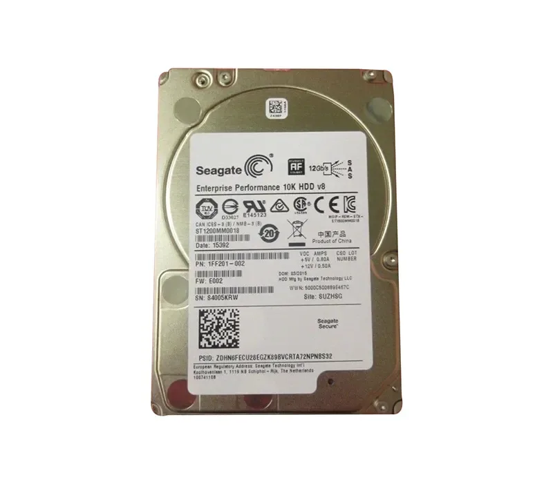 1FF201-002 - Seagate Performance 10K.8 1.2TB SAS 12Gb/s 128MB Cache 512e 2.5-inch Enterprise Hard Drive