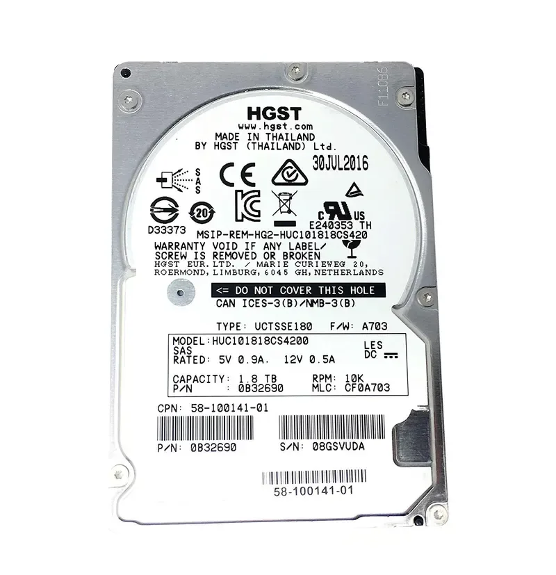 1GR202-175 - Cisco 1.8TB 10000RPM SAS 12Gb/s 2.5-inch SFF Hard Drive