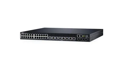 1N25R - Dell / EMC N3132PX-ON 24 x Ports 10/100/1000 (PoE) + 8 x Ports 100/1000/2.5G/5G (PoE) + 4 x Ports 10Gigabit SFP+ Layer 3 Managed Network Switch
