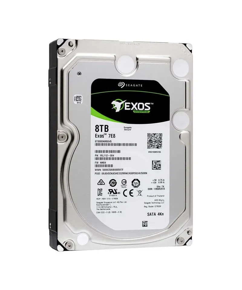 1RM112-001 - Seagate Capacity V.5 8TB 7200RPM SATA 6Gb/s 256MB Cache 512e 3.5-inch Enterprise Hard Drive