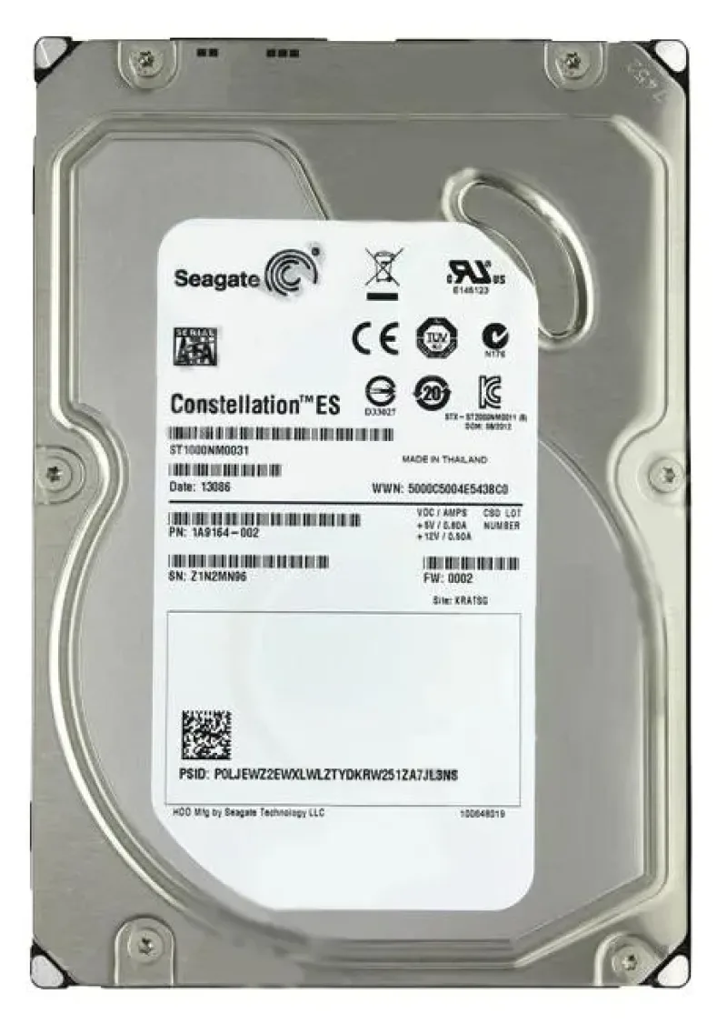 1V410C-090 - Seagate Enterprise Capacity 1TB 7200RPM SATA 6Gb/s 128MB Cache (512n) 3.5-inch Hard Drive