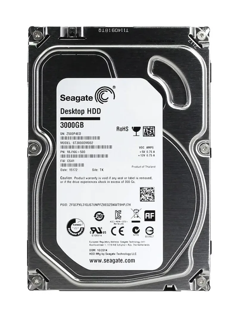 1V410N-511 - Seagate Exos 7E8 3TB 7200RPM SATA 6Gb/s 128MB Cache (512n) 3.5-inch Hard Drive