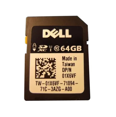 1X6VF - Dell 64GB Class10 SDXC U3 Flash Memory Card