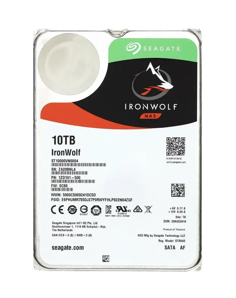 1ZD101-500 - Seagate 10TB 7200RPM SATA 6Gb/s 3.5-inch Hard Drive