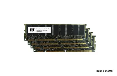2048ME-024 - HP 2GB Kit (8 X 256MB) 100MHz PC100 ECC Unbuffered CL2 168-Pin DIMM 3.3V Memory