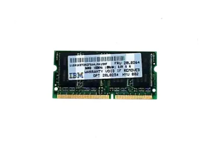 20L0264 - IBM 64MB 100MHz PC100 non-ECC Unbuffered CL2 144-Pin SoDimm Memory Module