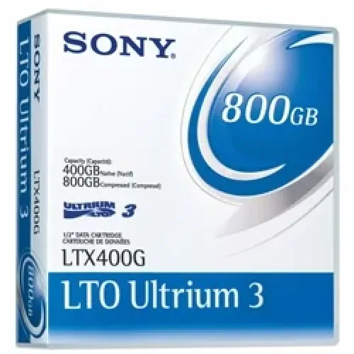 Sony 20LTX400GLP/3 20LTX400GLP/3 LTO Ultrium 3 Data Cartridge - LTO Ultrium - LTO-3 - 400 GB (Native) / 800 GB (Compressed) - 20 Pack