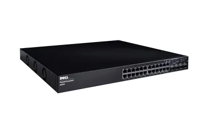 210-17312 - Dell PowerConnect 6224 24-Ports Managed Layer-3 10/100/1000Base-T Gigabit Ethernet Switch With 4 x SFP Shared