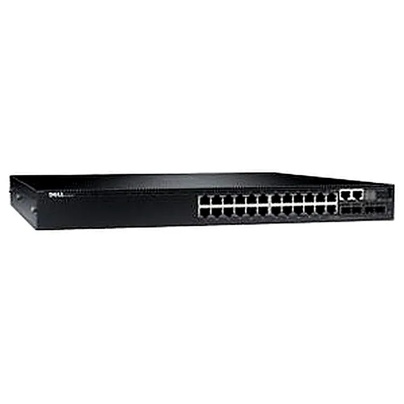 Dell 210-ABPY N3024 24x RJ-45 Ports 10/100/1000Base-T 2x SFP+ Ports 2x Combo SFP Ports Layer 3 Managed Rack-mountable GbE Network Switch