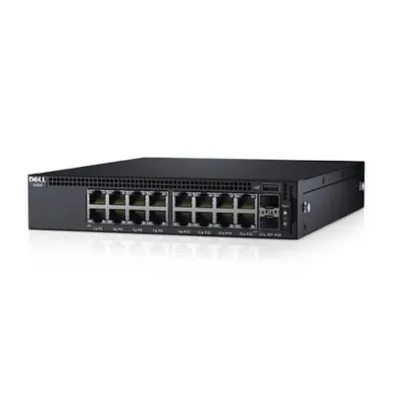 210-ADPJ - Dell PowerConnect X1018 16 x Ports 10/100/1000Base-T + 2 x Ports Gigabit SFP Rack-Mountable 1U Layer 2 Managed Gigabit Ethernet Network Switch