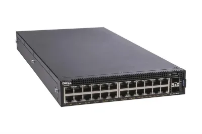 210-ADPM - Dell EMC Networking X1026 24 x Ports 10/100/1000Base-T + 2 x Ports Gigabit SFP Rack-Mountable Layer 2 Managed Gigabit Ethernet Network Switch