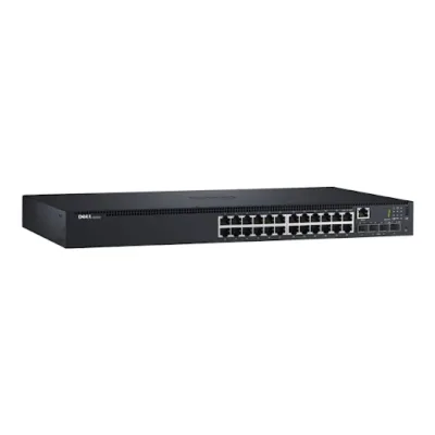 210-AEVX - Dell PowerConnect N1524 24 x Ports 10/100/1000Base-T + 4 x Ports 10 Gigabit Etherner SFP+ Rack-Mountable 1U Layer 2 Managed Gigabit Ethernet Network Switch