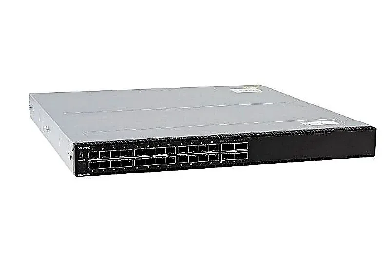 Dell 210-APHP PowerSwitch S5200-ON Series S5224F-ON 24-Ports SFP28 25GBase-X 4-Ports QSFP28 100GBase-X Layer 3 Managed 1U Rack-Mountable Gigabit Ethernet Network Switch with 2x Psu