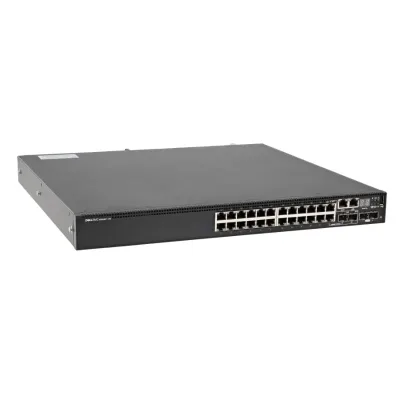 210-APWX - Dell EMC Networking N3000 Series N3024EP-ON 24 x Ports 10/100/1000Base-T PoE+ + 2 x Ports 10 Gigabit SFP+ + 2 x Ports GIgabit SFP Combo Rack-Mountable Layer 3 Managed Gigabit Ethernet Network Switch