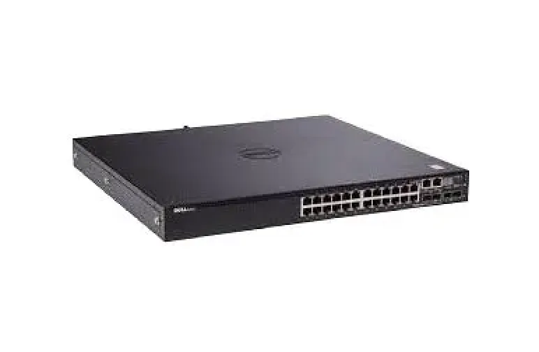 210-APXC - Dell Networking N3024EP-ON 24-Ports 10/100/1000 Layer-3 Managed Gigabit Ethernet Switch Rack-mountable with 2 x 10 Gigabit SFP+ Ports and 2 x 1GB SFP Combo Ports