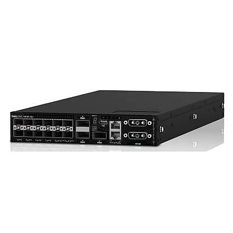 Dell 210-AWZD PowerSwitch S4112F-ON 12-Ports 10GBase-X SFP+ 3-Ports QSFP28 IO to PSU Normal Airflow 2x AC PSU Layer 3 Manageable 1U Rack-mountable Gigabit Ethernet Network Switch