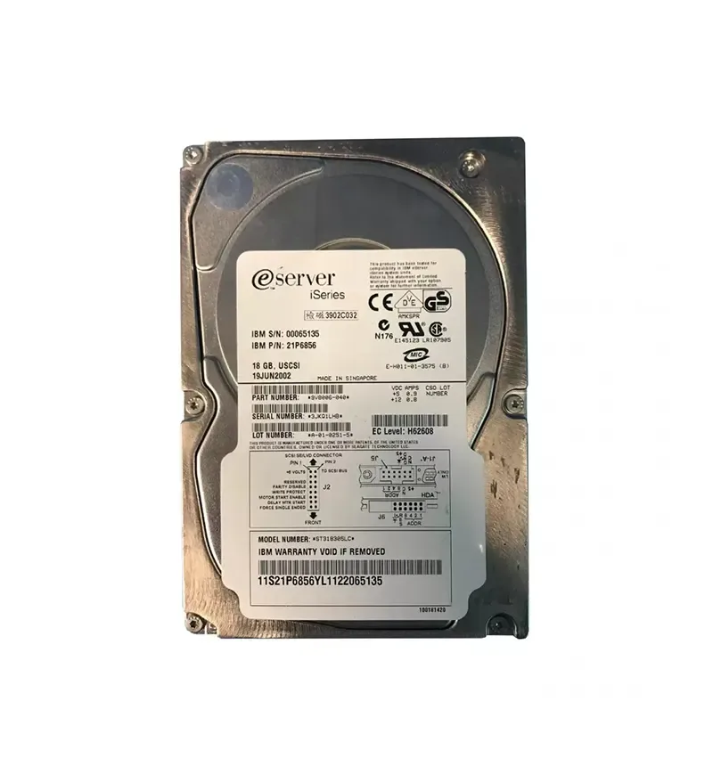 21P6856 - IBM 18GB 10000RPM Ultra 160 SCSI 3.5-inch Hard Drive