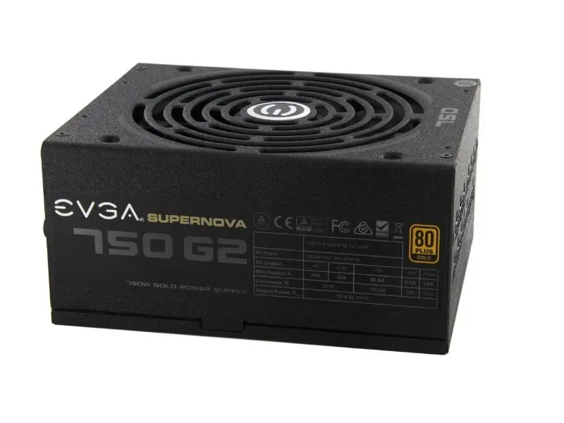 220-G2-0750-XR - EVGA SuperNOVA 750 G2 750-Watts 80+ Gold Certified Fully Modular ATX Power Supply