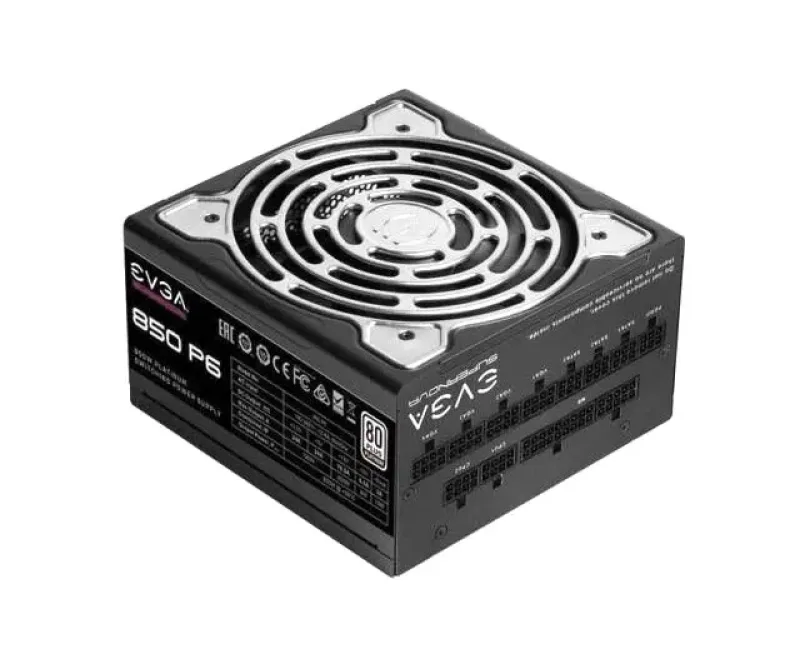 220-P6-0850-X1 - EVGA SuperNOVA 850 P6 850-Watts ATX 12V 80 Plus Platinum Fully Modular Power Supply