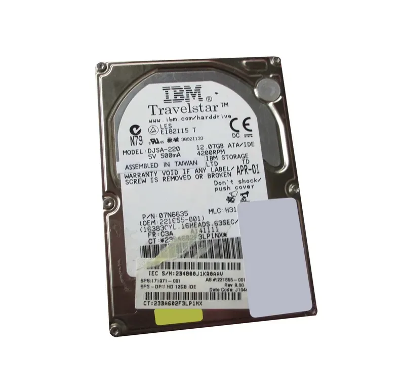 221655-001 - Compaq 12GB IDE 2.5-inch Hard Drive