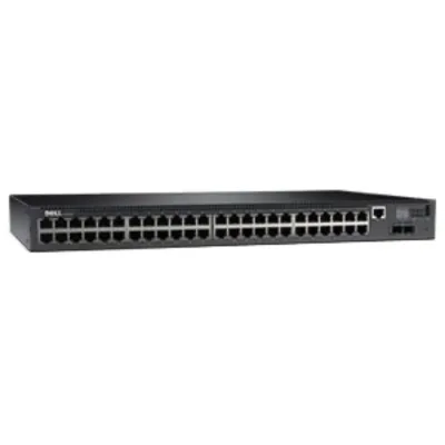223-1496 - Dell Networking N2048P 48 x Ports 10/100/1000Base-TX PoE+ + 2 x Ports 10GBase-X SFP+ Rack-Mountable 1U Layer 3 Managed Gigabit Ethernet Switch