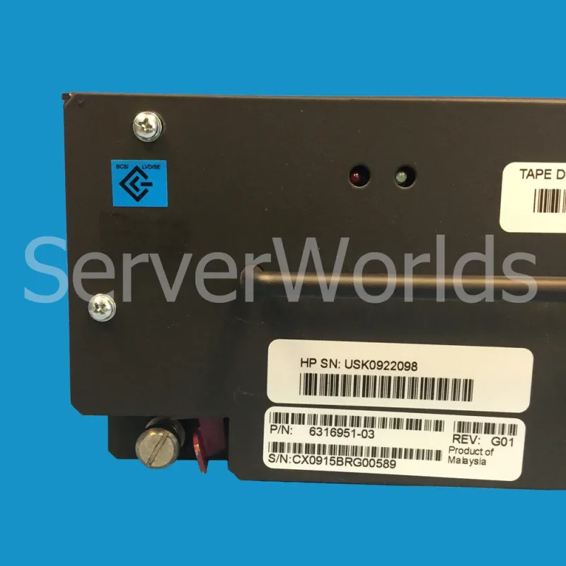 224893-001 - HP 40/80GB DLT8000 Esl Loader Module SCSI LVD Hot-pluggable Tape Drive