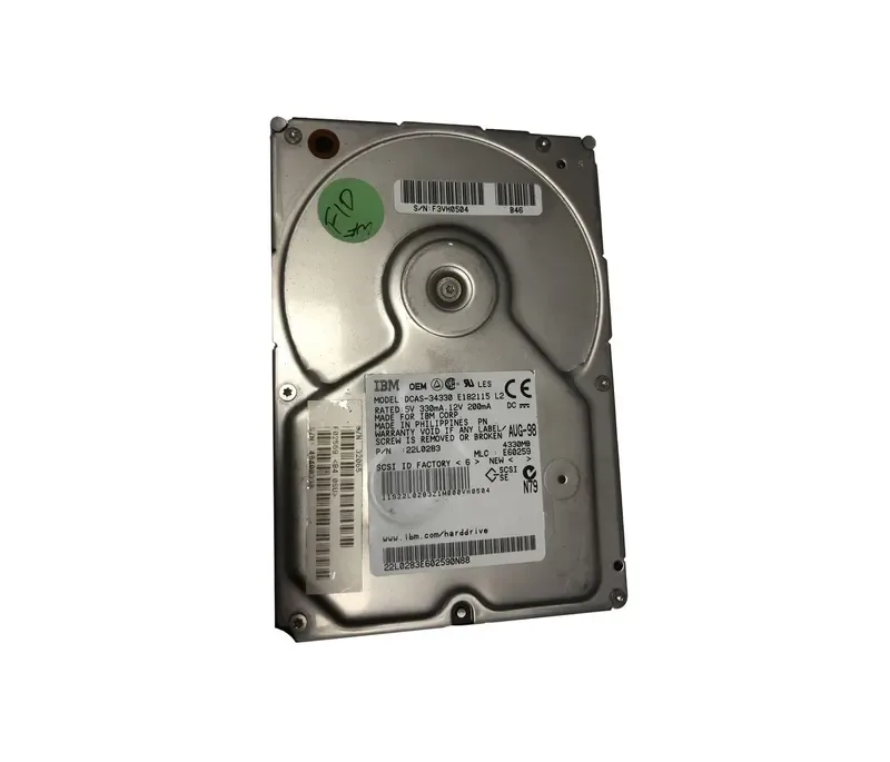 22L0283 - IBM 4GB 5400RPM Ultra SCSI 3.5-inch Hard Drive