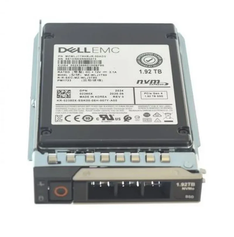Dell 2380X Dell Dell 02380X / 2380X 1.92TB PCI Express NVMe 4.0 Read Intensive SFF 2.5-Inch Solid State Drive