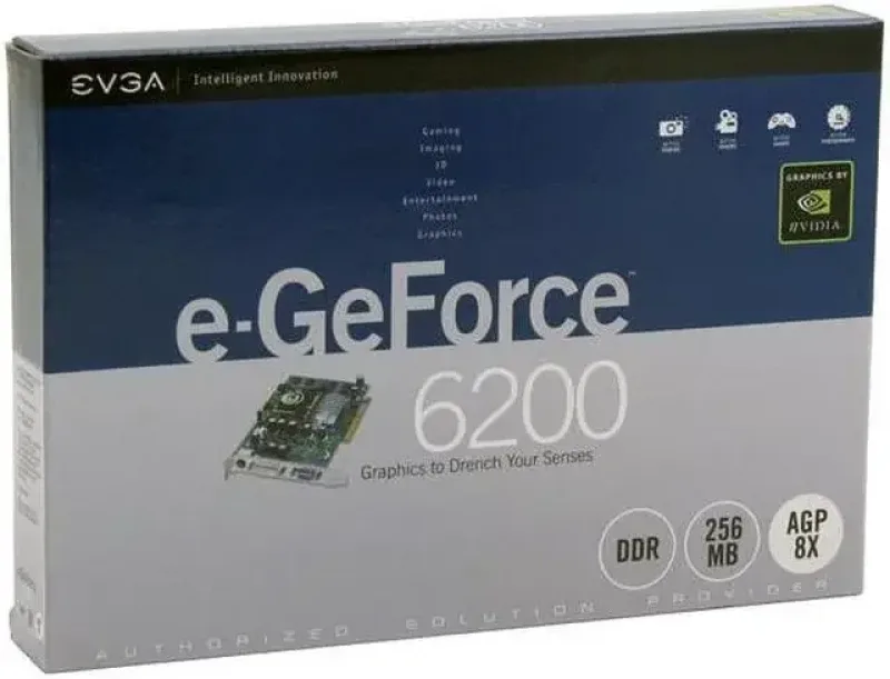 256-A8-N536-CR - EVGA e-GeForce 7600 GS 256MB DDR2 128-Bit Dual-Link DVI-I/ HDTV/ S-Video/ Composite-Output Video Graphics Card