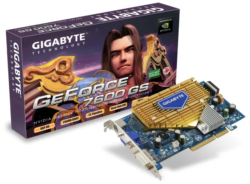 256-A8-N536-SG - EVGA e-GeForce 7600 GS 256MB DDR2 128-Bit Dual-Link DVI-I/ HDTV/ S-Video/ Composite-Output Video Graphics Card