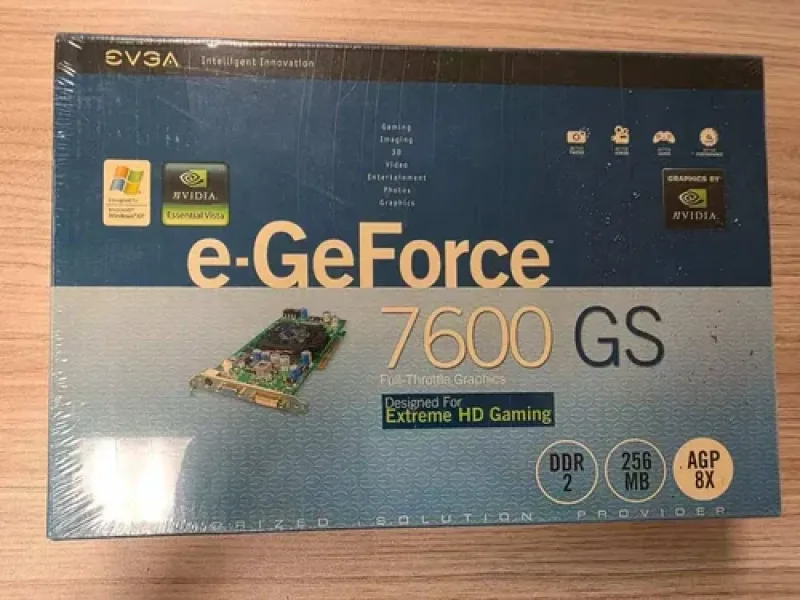 256-A8-N542-T2 - EVGA GeForce 7600GS 256MB 128-Bit GDDR2 AGP 4x/8x Video Graphics Card