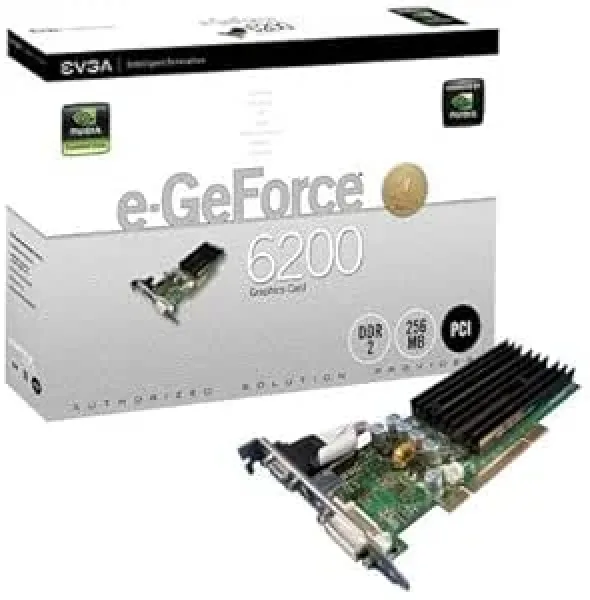 256-P1-N399-B1 - EVGA E-GeForce 6200 256MB DDR2 64-Bit PCI Video Graphics Card