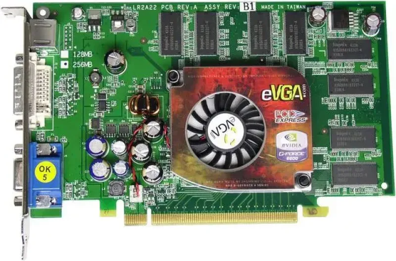 256-P2-N369-LA - EVGA e-GeForce 6600 256MB DDR 128-Bit PCI Express x16 DVI/ D-Sub/ S-Video Out/ SLI Support Video Graphics Card