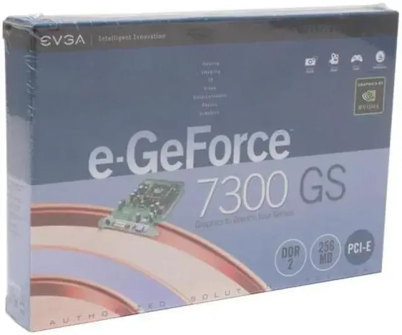 256-P2-N436-LX - EVGA Nvidia GeForce 7300GS 256MB GDDR2 64-Bit PCI Express x16 Video Graphics Card