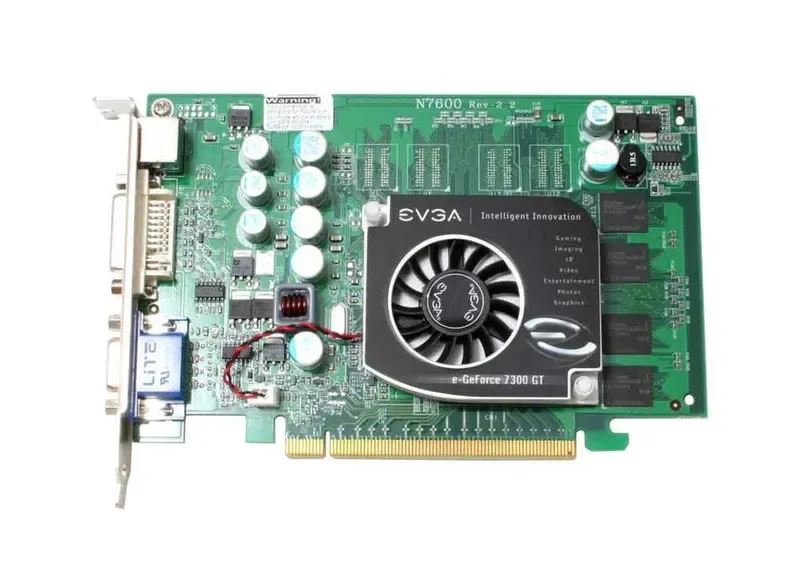 256-P2-N443-AR - EVGA e-GeForce 7300 GT 256MB 64-Bit GDDR2 PCI Express x16 SLI Support Video Graphics Card