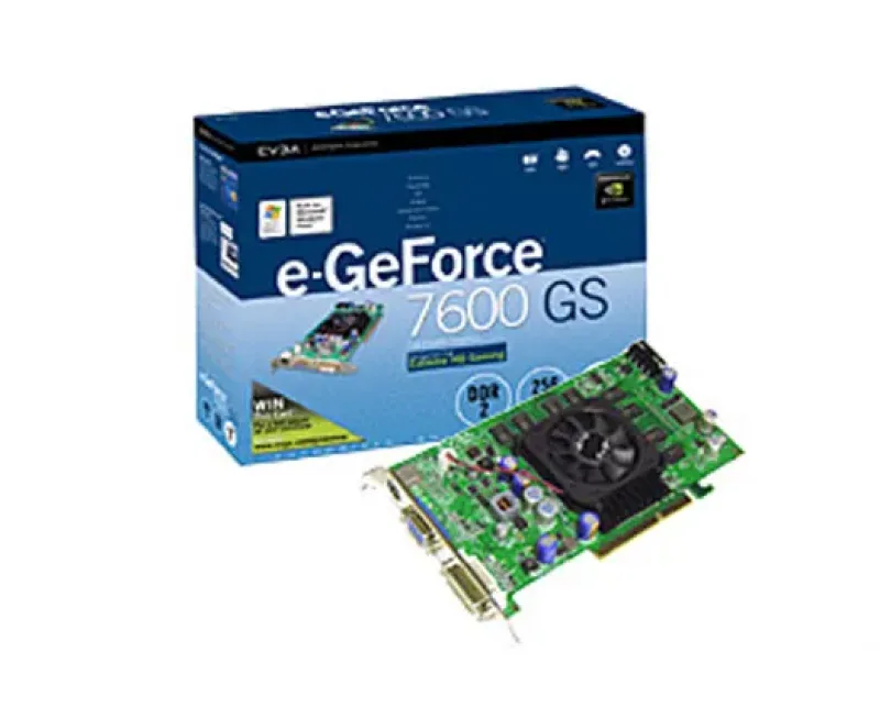 256-P2-N549-KR - EVGA GeForce 7600 GS 256MB GDDR2 128-Bit SLI Support PCI Express x16 Video Graphics Card