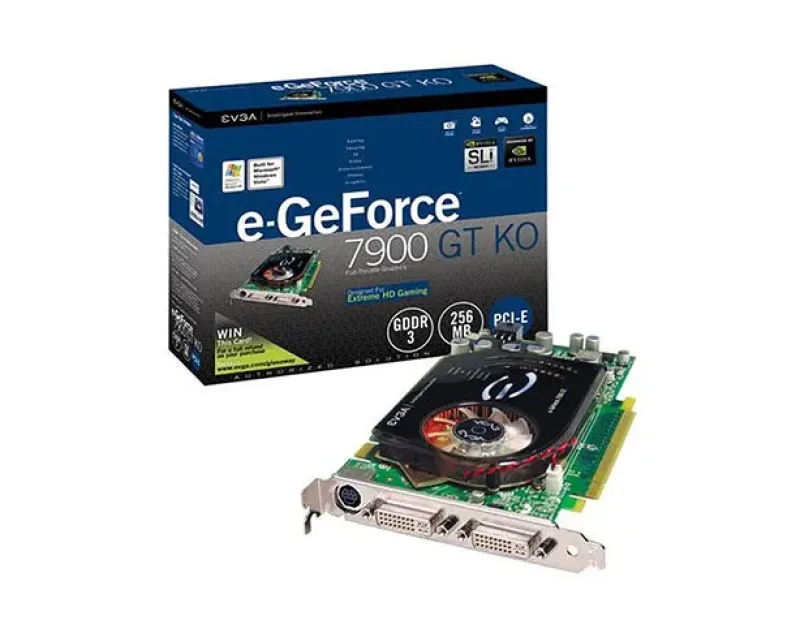 256-P2-N584-KR - EVGA e-GeForce 7900 GT KO 256MB GDDR3 256-Bit SLI Supported PCI Express x16 Video Graphics Card