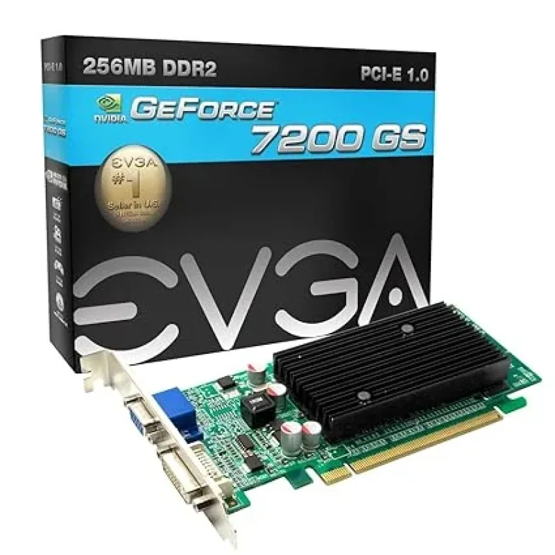 256-P2-N711-AR - EVGA e-GeForce 7200GS 256MB DDR2 PCI Express x16 DVI/ VGA Video Graphics Card