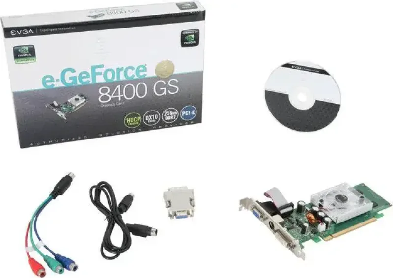 256-P2-N732-LA - EVGA GeForce 8400GS 256MB 64-Bit GDDR2 PCI Express x16 Video Graphics Card