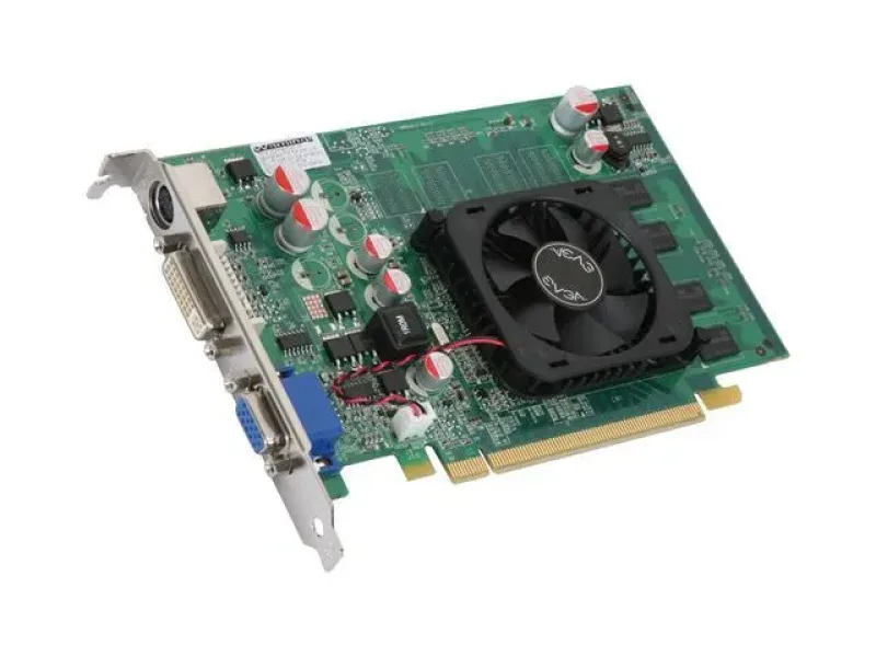 256-P2-N733-B1 - EVGA GeForce 8400 GS 256MB DDR2 64-Bit PCI Express x16 DVI/ D-Sub/ S-Video Out/ HDTV/ HDCP Ready Video Graphics Card