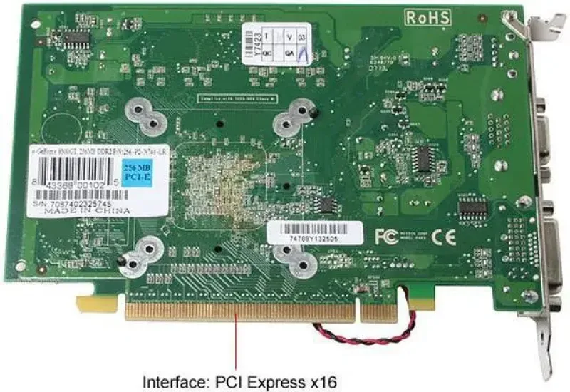 256-P2-N740-TX - EVGA e-GeForce 8500 GT 256MB 128-Bit GDDR2 PCI Express x16 DVI/ D-Sub/ HDTV/ S-Video/ Composite Out/ SLI Support Video Graphics Card