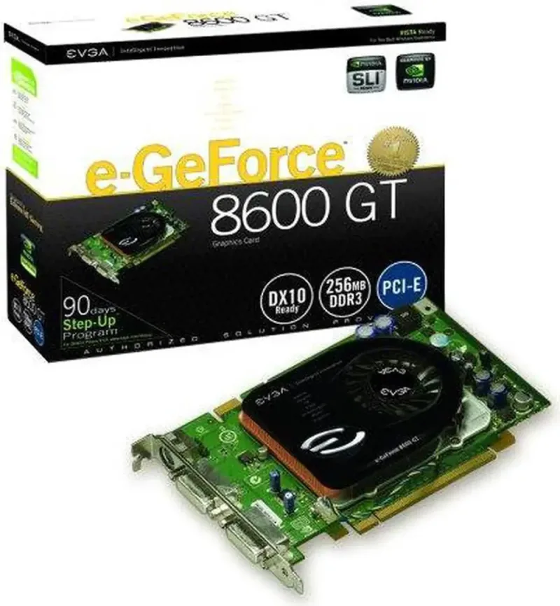 256-P2-N742-FR - EVGA GeForce 8500 GT 256MB GDDR2 128-Bit HDCP Ready SLI Support PCI Express x16 Video Graphics Card